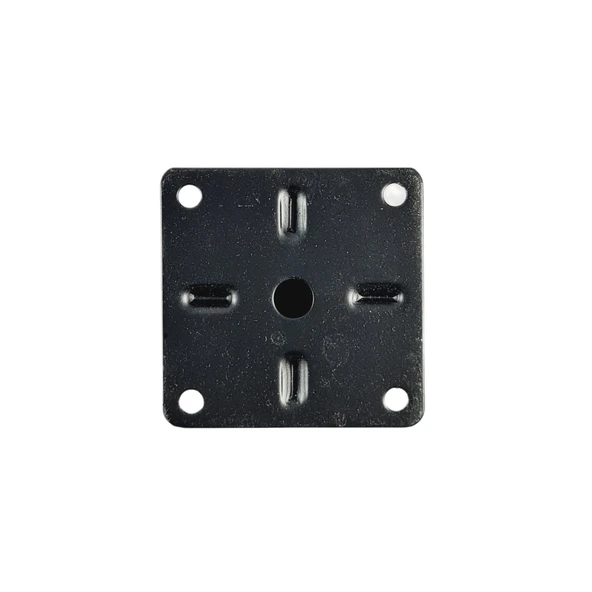 40 LIK 5 CM SİYAH METAL YUVARLAK AYAK ( 4 ADET ) - Resim 5