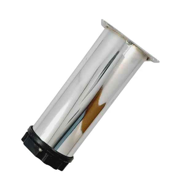 40 LIK 15 CM PARLAK KROM METAL YUVARLAK AYAK ( 4 ADET) - Resim 4