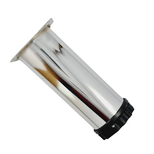 40 LIK 15 CM PARLAK KROM METAL YUVARLAK AYAK ( 4 ADET) - Resim 3