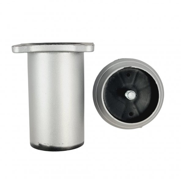 42 LIK 8 CM MAT KROM PLASTİK YUVARLAK AYAK ( 4 ADET) - 4