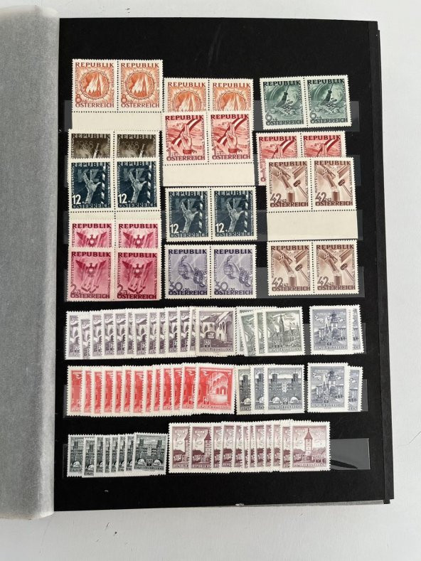 Almanya Avusturya Pul Koleksiyonu Albümü 840 Adet - Yabancı Pul 081 - 3