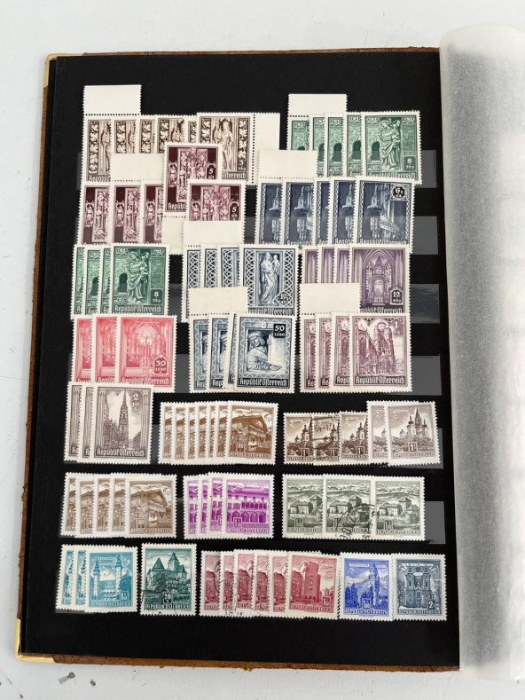 Almanya Avusturya Pul Koleksiyonu Albümü 840 Adet - Yabancı Pul 081 - 4