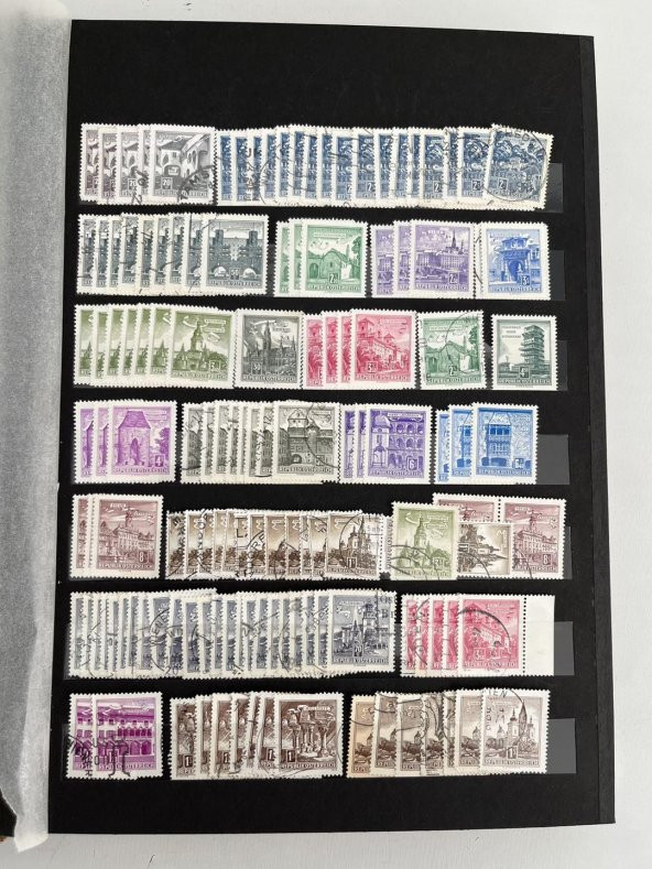 Almanya Avusturya Pul Koleksiyonu Albümü 840 Adet - Yabancı Pul 081 - 5