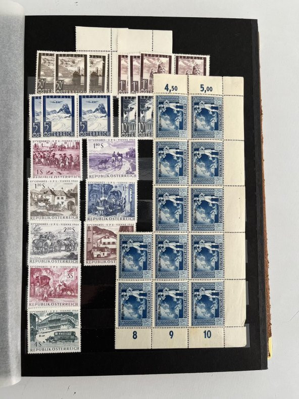 Almanya Avusturya Pul Koleksiyonu Albümü 840 Adet - Yabancı Pul 081 - 7