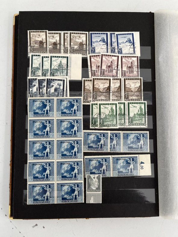 Almanya Avusturya Pul Koleksiyonu Albümü 840 Adet - Yabancı Pul 081 - 8