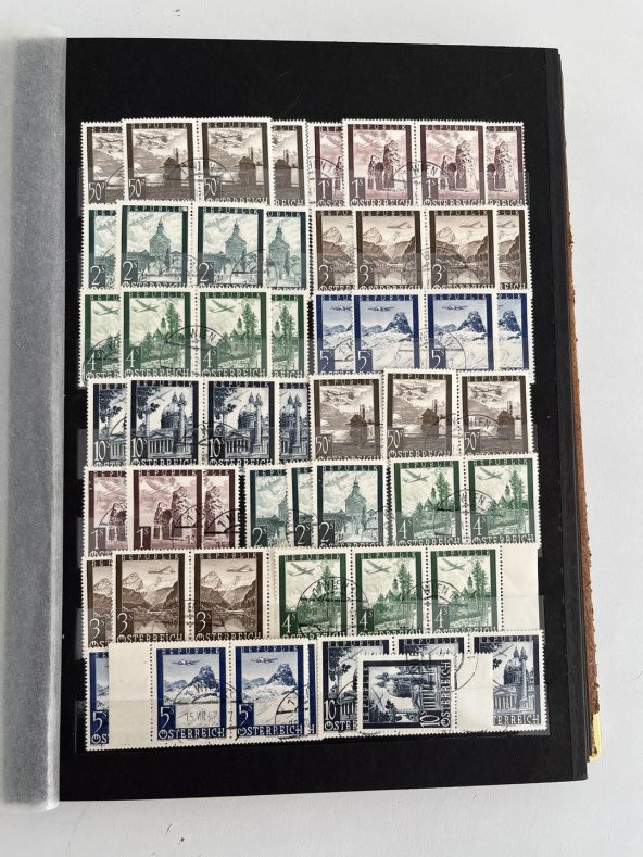 Almanya Avusturya Pul Koleksiyonu Albümü 840 Adet - Yabancı Pul 081 - 9