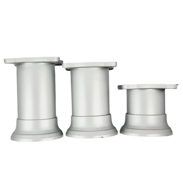 42 LIK 5 CM MAT KROM PLASTİK YUVARLAK AYAK ( 4 ADET ) - 4