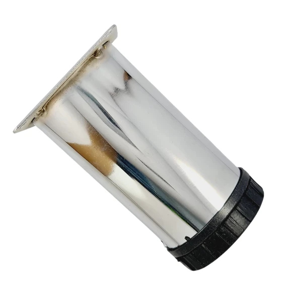 60 LIK 10 CM KROM METAL YUVARLAK AYAK ( 4 ADET) - Resim 5