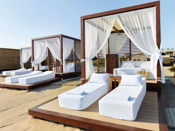 BERZBUĞ ULTRA LÜKS Mileny Ahşap Bahçe Yatak Sehpa Dolap 400wX220dX200h