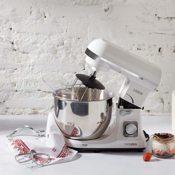 Cookplus Quick Chef 1001 Stand Mikser Cream Mutfak Şefi 1000W 5 Lt