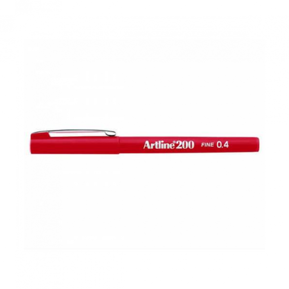 Artline Fineliner 0.4 MM Kırmızı EK-200N