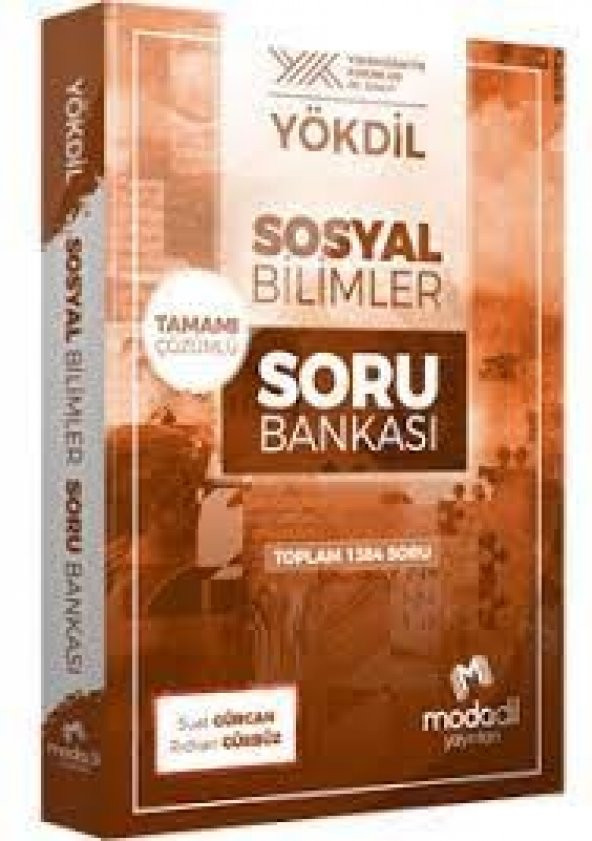 YÖKDİL Sosyal Bilimler Tamamı Çözümlü Soru Bankası Modadil Yayınları