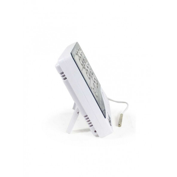 Diwu HTC-2 Problu Termometre Higrometre Nem Ölçer Saat - 5