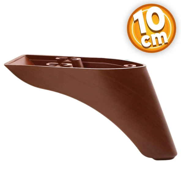 Göknar Lüks Mobilya Kanepe Tv Ünitesi Koltuk Ayağı 10 Cm Kahverengi Ahşap Desenli Baza Ayakları ürün görseli