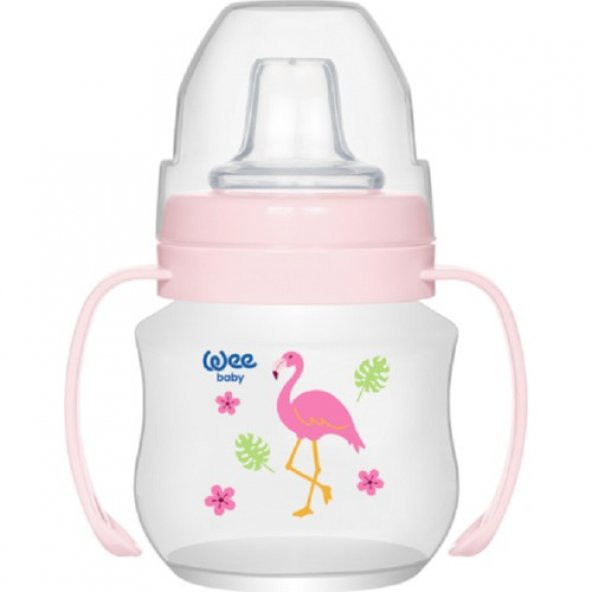 Wee Baby Akıtmaz Kulplu Pembe Pp Antikolik Bardak 125 ml