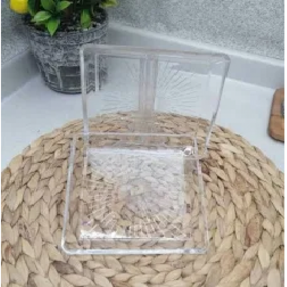 Paşabahçe Sunum Tabağı 68307 2Li Madlen Crystal Glass 15x15 - 2