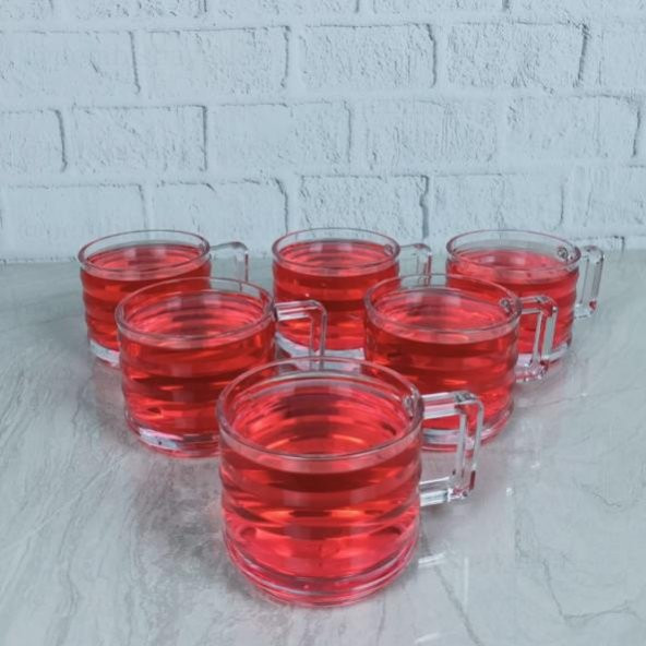 Paşabahçe 55833 Bricks 6lı Çay-Kahve Kupası 250 cc