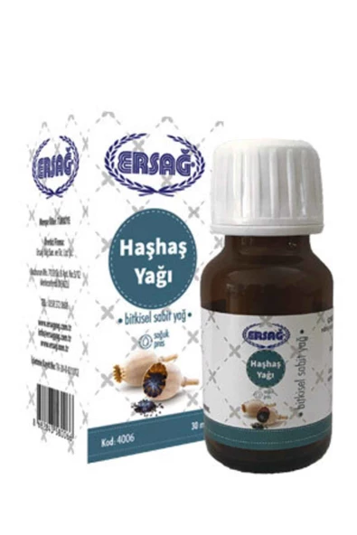 Ersağ Haşhaş Yağı 30 Ml