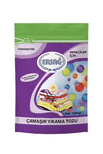 Ersağ Çamaşır Yıkama Tozu Renkliler Için 1000 gr