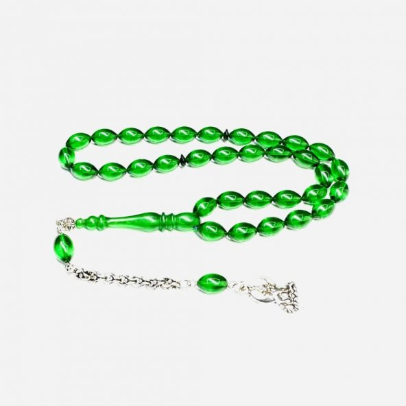 Beyzi Model Püsküllü 7-11mm Ateş Sıkma Kehribar Tesbih - 2