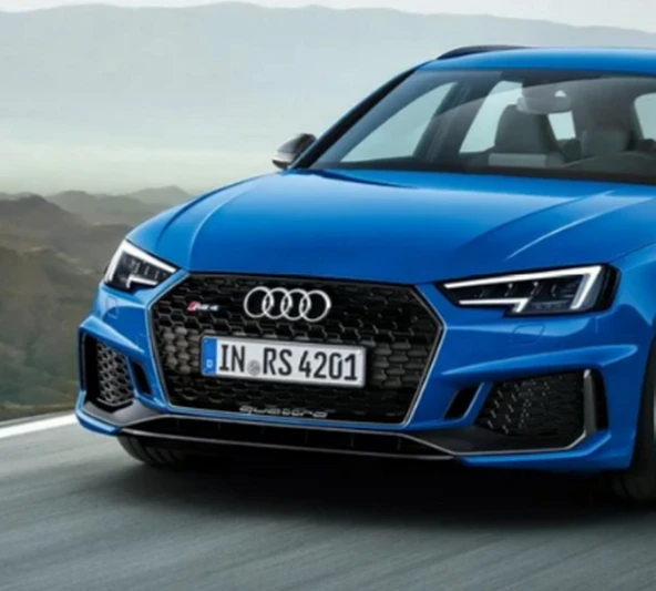 DK Tuning RS4 Gri Kırmızı Ön Panjur Logo Arma Audi İle Uyumlu - Resim 3