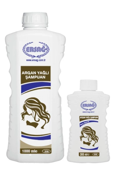 Ersağ Aparatlı Argan Yağlı Şampuan 1000 Ml.