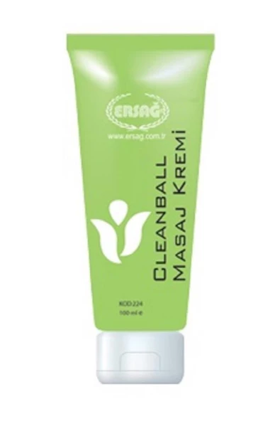 Ersağ Cleanball Masaj Kremi Yeşil Krem 100 ml