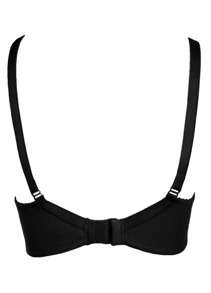 Alışveriş Meydanı Kadın Siyah Basic Üçgen Penye Sütyen - 2