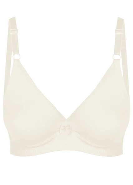 Alışveriş Meydanı Kadın Ekru Basic Üçgen Penye Sütyen