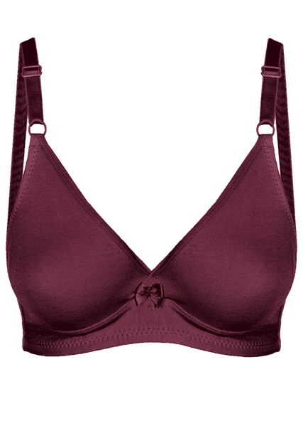 Alışveriş Meydanı Kadın Bordo Basic Üçgen Penye Sütyen