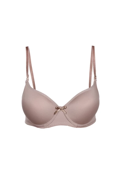 Alışveriş Meydanı Kadın Vizon Desteksiz Dolgusuz Balenli Boş Kap Sütyen