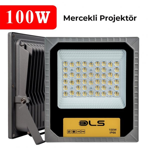 100W Led Projektör Park Bahçe Çevre Site Bina Tabela Dış Mekan Led Lamba