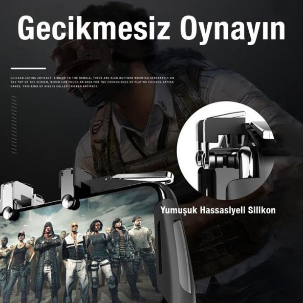 Coofbe L1-R1 Telefon Oyun Kolu, 4-6.5inch Telefon Uym Pubg, Call Of Duty Oyun kolu, Gamer Tetik - 4