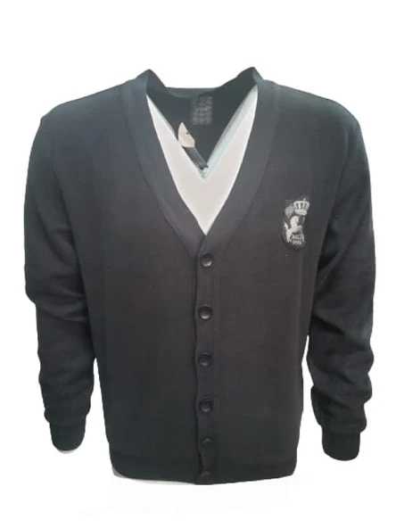 Mcl 14278 Erkek Basic Önü Düğmeli Hırka - Resim 3