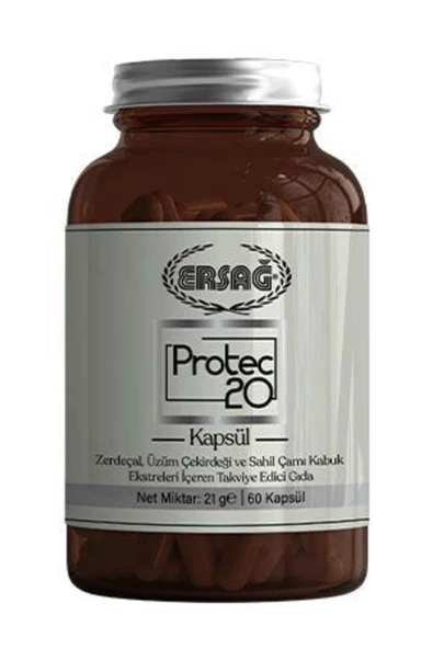 Ersağ Protec 20 Takviye Edici Gıda 60 Kapsül ürün görseli 1