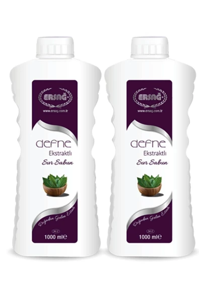 Ersağ Defne Ekstraktlı Sıvı Sabun 1000 ml. X 2 Adet