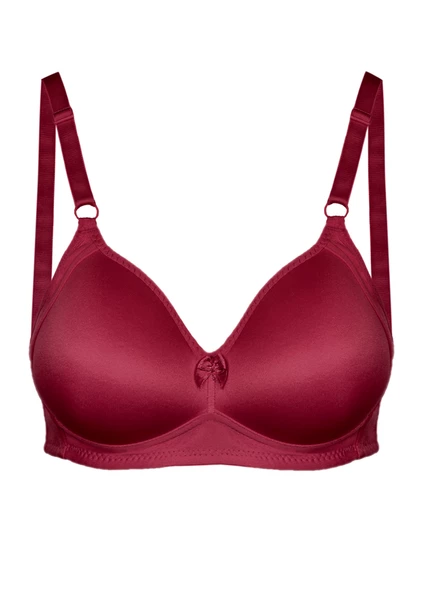 Alışveriş Meydanı Kadın Bordo Toparlayıcı Küçültücü Balensiz Boş Kap Sütyen