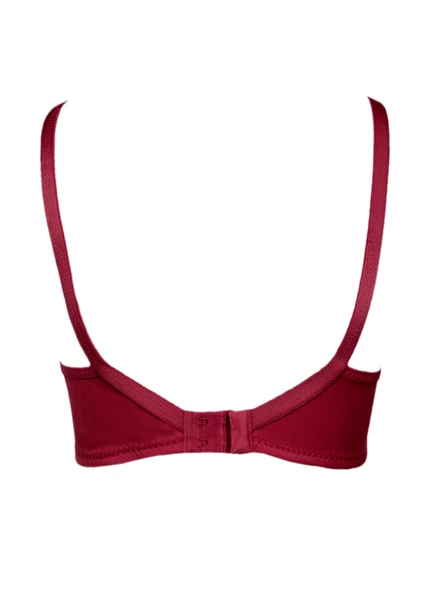 Alışveriş Meydanı Kadın Bordo Toparlayıcı Küçültücü Balensiz Boş Kap Sütyen - 2