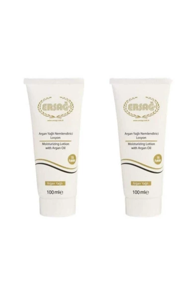 Ersağ 2'li Argan Yağlı Nemlendirici Losyon 100 ml
