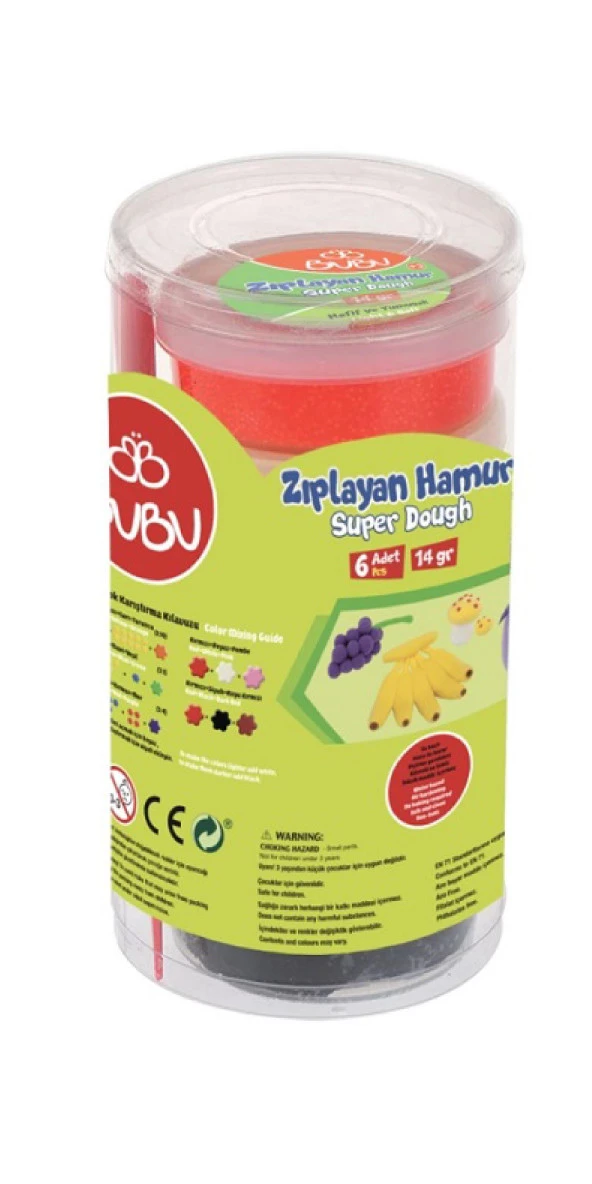 Bu-Bu Zıplayan Hamur 6Lı