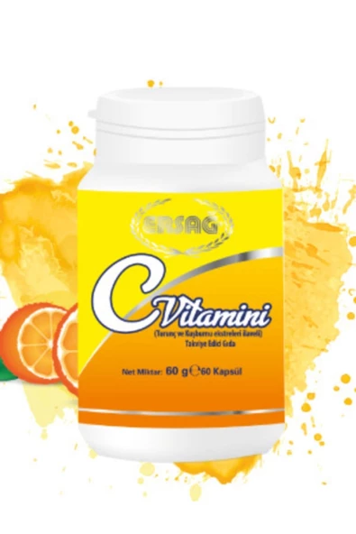 Ersağ C Vitamini Kapsül (turunç Ve Kuşburnu Ekstreleri Ilaveli )