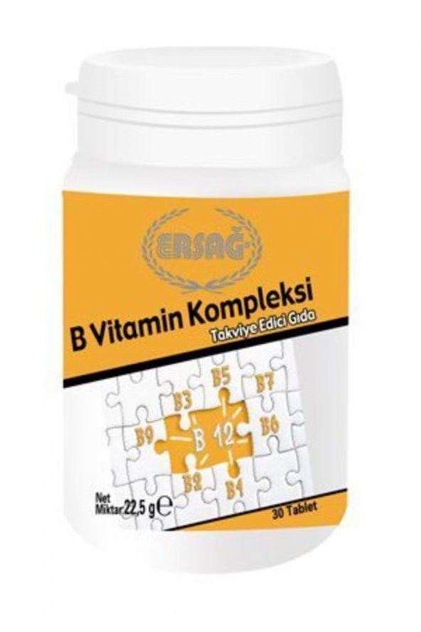 Ersağ B Vitamin Kompleksi Takviye Edici Gıda -30 Kapsül