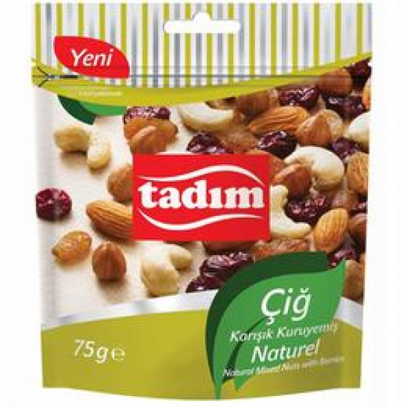 TADIM KARIŞIK ÇİĞ KURUYEMİŞ NATUREL 75