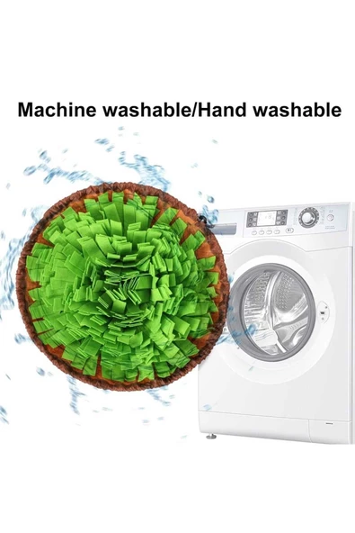 Köpek Yavaş Besleme Matı Mama Bulmaca Matı - Köpek Interaktif Oyuncağı KAHVERENGİ - 4