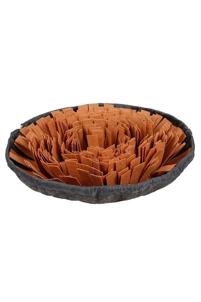 Köpek Yavaş Besleme Matı Mama Bulmaca Matı - Köpek Interaktif Oyuncağı KAHVERENGİ - 3