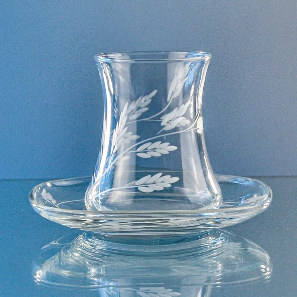 Decocia Kazaan 6 Kişilik 12 Parça Çay Seti 170cc Sürgün Desenli - Resim 3