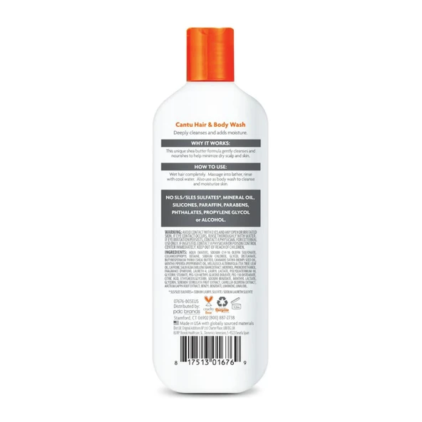 Cantu Men’s 2 in 1 Erkeklere Özel Saç ve Vücut Yıkama Jeli (Şampuan + Duş Jeli) - 7