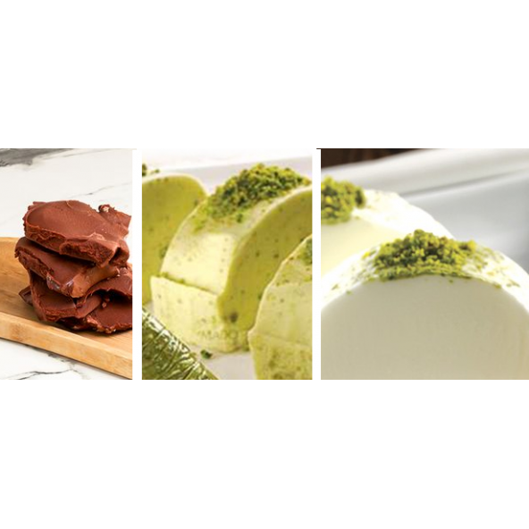 Çikolatalı Fıstıklı Sade Maraş Dondurması 1 Kg