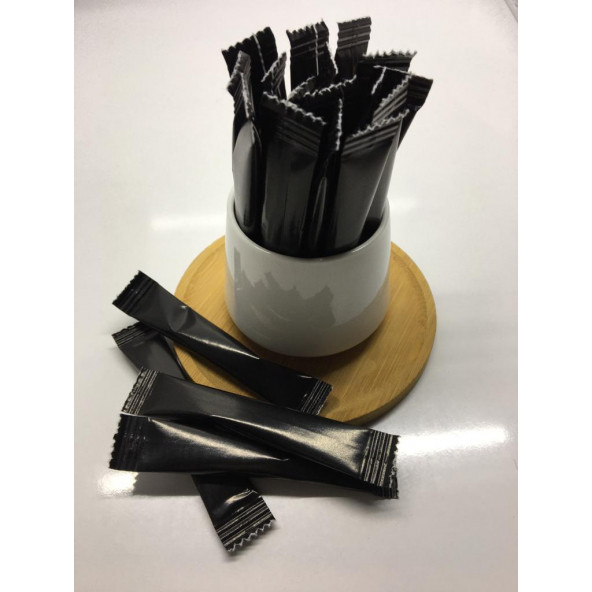 Stick Şeker 3 Gr x 1000'li Siyah Baskılı Toz Şeker