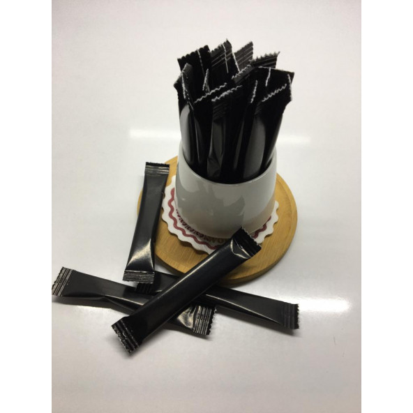 Stick Şeker 3 Gr x 1000'li Siyah Baskılı Toz Şeker - 3